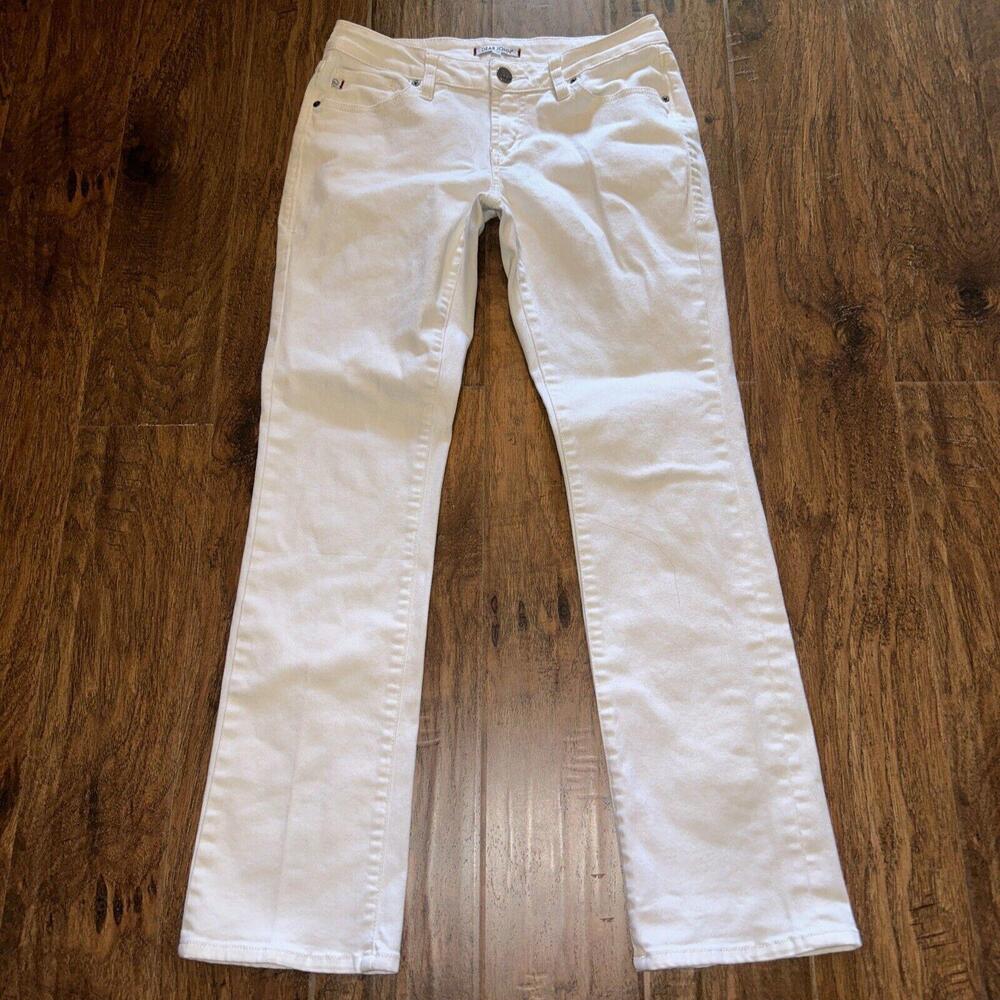 🔥🔥SOLD🔥🔥 Dear John White Jeans Cropped Straight Leg Sz 25 Womens Jeans